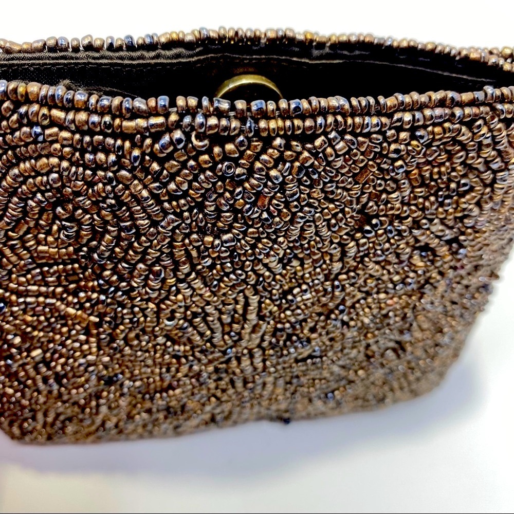 Moyna Beaded Bronze Mini Evening Crossbody Bag - Picture 3 of 10